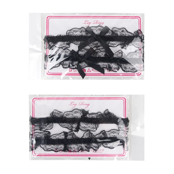 ComeOn Dear - Garter Leg Ring Lace - Black - Pleasures N Treasures