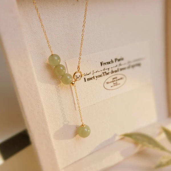 Minimalist Stacked Birthstone Y-necklace, Adjustable Gemstone Bead Choker,dainty Crystal - Etsy