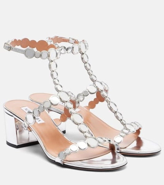 Aquazzura Afterglow 50 leather sandals