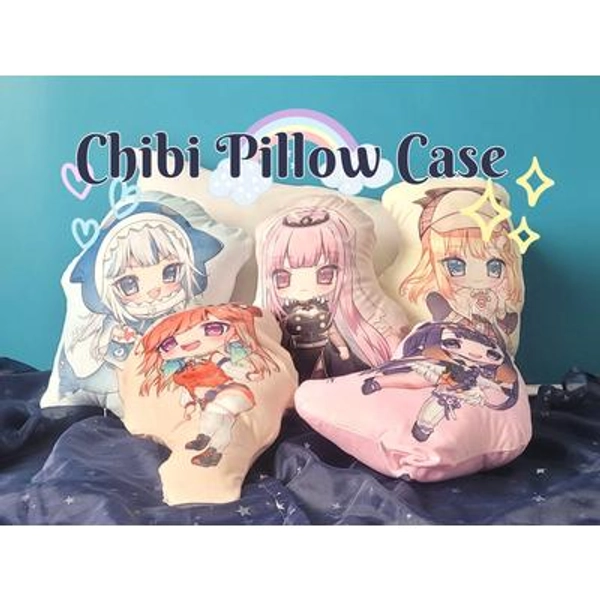 HoloEN Chibi Pillows *CASE ONLY* (Myth, Promise, Advent, Justice)