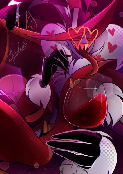 Valentino 6 X 8 Art Print | Hazbin Hotel - Etsy