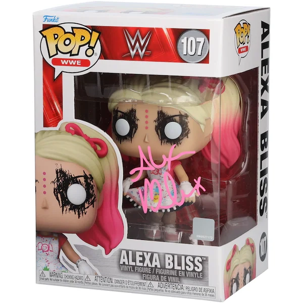 Alexa Bliss WWE Autographed #107 Funko Pop! Figurine