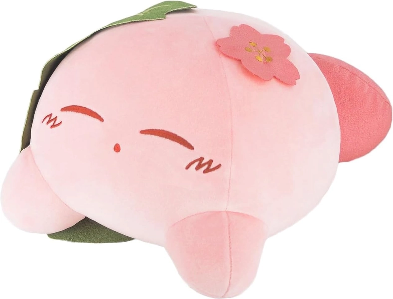Sanei Boeki Kirby of the Stars Sakura Mochi Plush Toy (M) W25.5 x D33 x H17cm