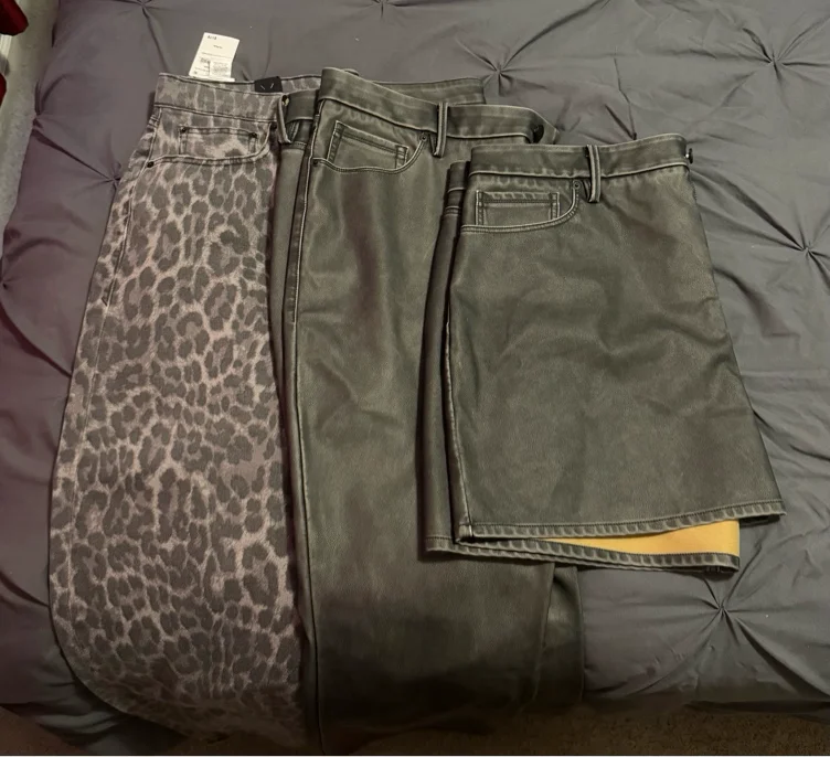 Good American Jeans and Leather Pants & Skirt