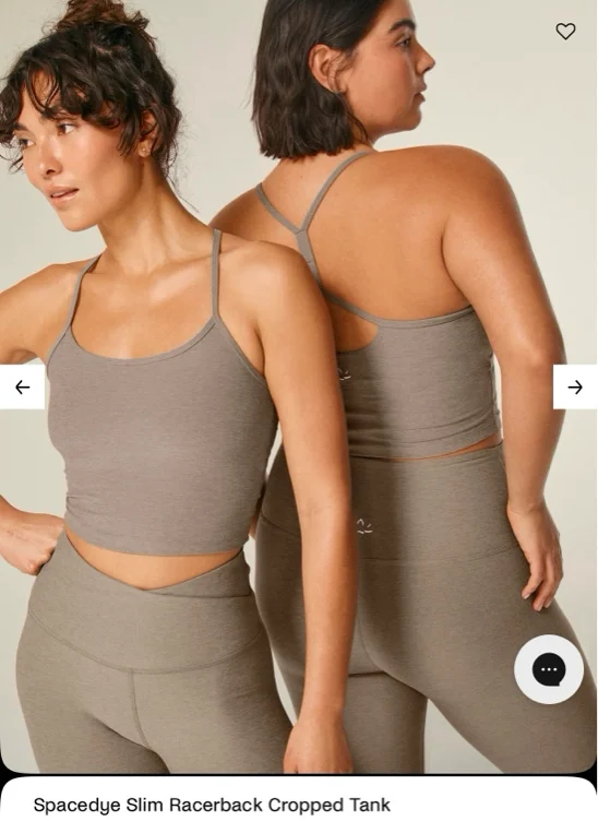 Spacedye Slim Racerback Cropped Tank