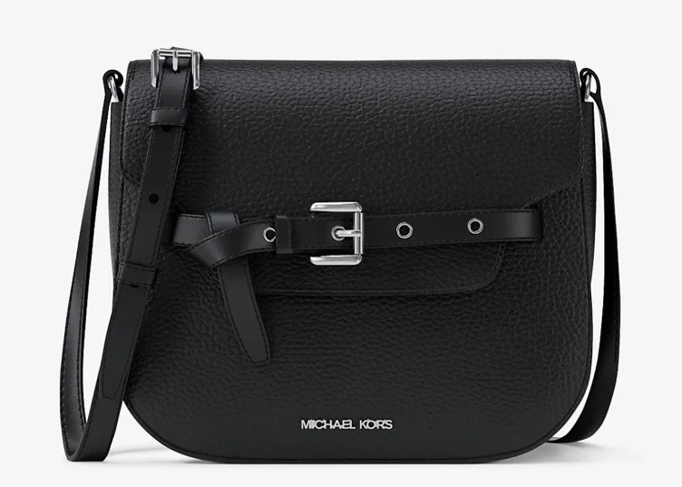 Petit sac à bandoulière Emilia façon sacoche en cuir grainé