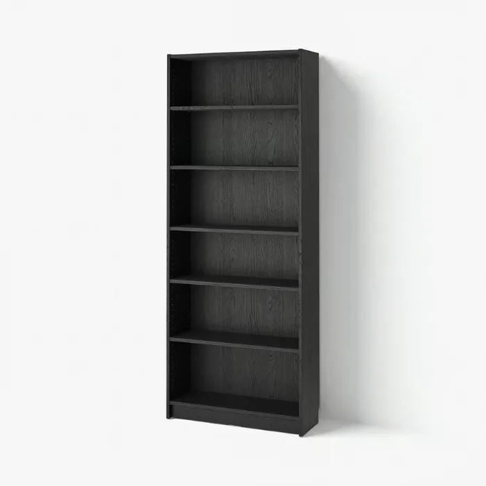BILLY Bookcase - black oak effect 31 1/2x11x79 1/2 "