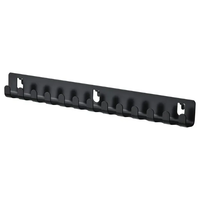 SKÅDIS Hook rack - black