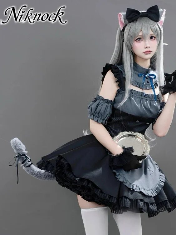 dress + wig + ears & tail 