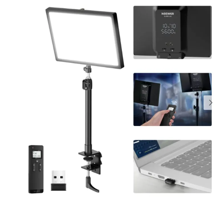 NEEWER GL25B 12.9" Streaming Key Light x2