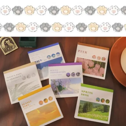 6 Sticker Books + 1 Washi Tape