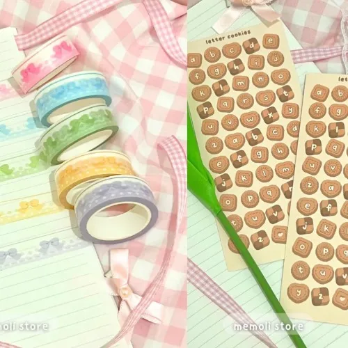 5 Washi Tape Samples + 1 Sticker Sheet