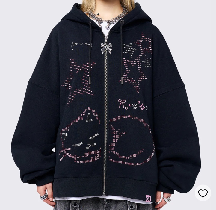 Purrfection Zip Up Hoodie | M 
