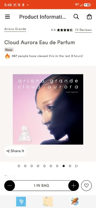 Cloud Aurora perfume 