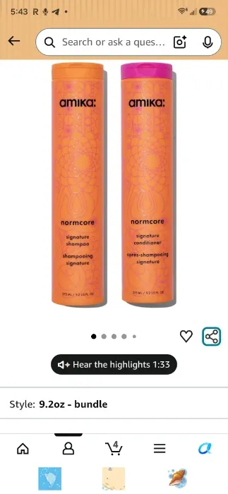 amika normcore signature shampoo