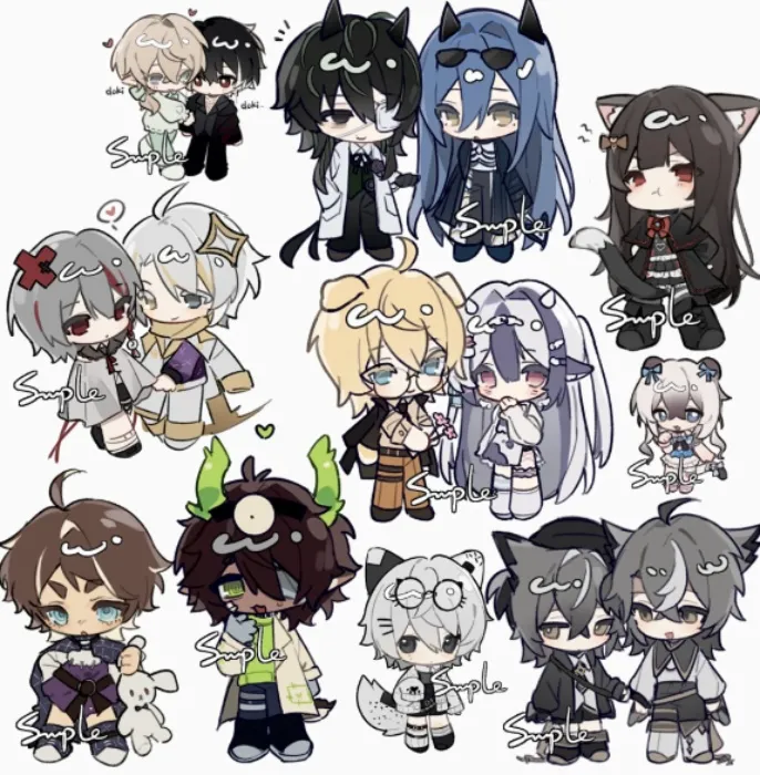 (Art fund) x2 chibi from fenmaociweichu