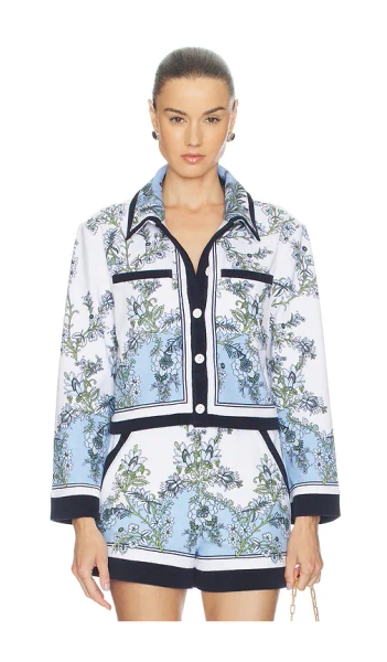 Veronica Beard Novelle Cardigan in Blue. - size S
