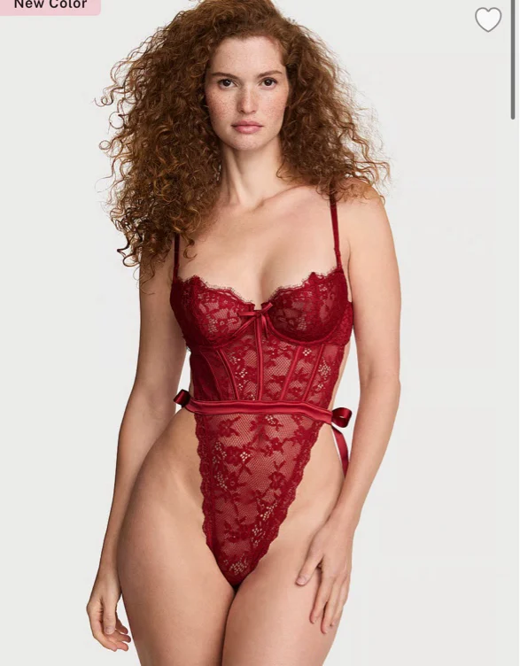 Wicked Unlined Lace Teddy Victoria’s Secret