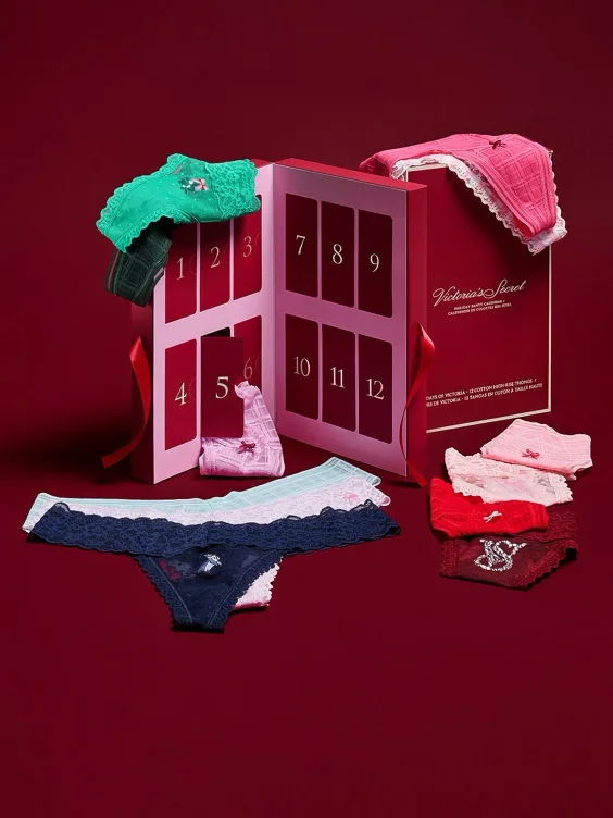 12 Days of Victoria Secret Holiday Lacie Thong Panties Advent Calendar