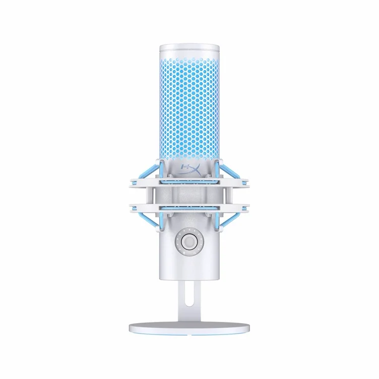 HyperX QuadCast 2 – USB Microphone for Gaming, Streaming and Podcasting, with On-Board Controls, LED Lighting, Removable Shock Mount, PC, Mac, PS5, PS4, USB-C - Black - QuadCast 2