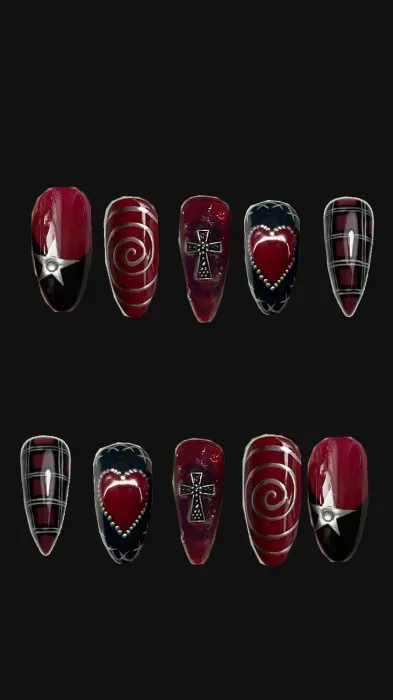 nail extensions.