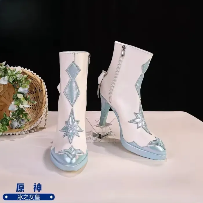 Costume de cosplay Genshin Impact The Tsaritsa Anastasya Feodorovna Snezhnaya, ensemble complet et chaussures accessoires - AliExpress 200000532