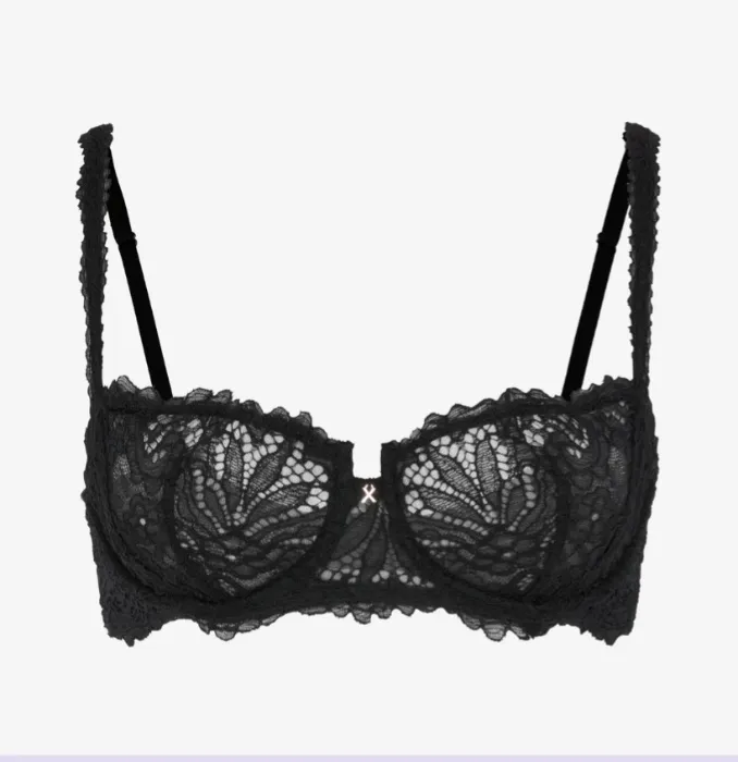 Romantic Corded Lace Unlined Balconette Bra