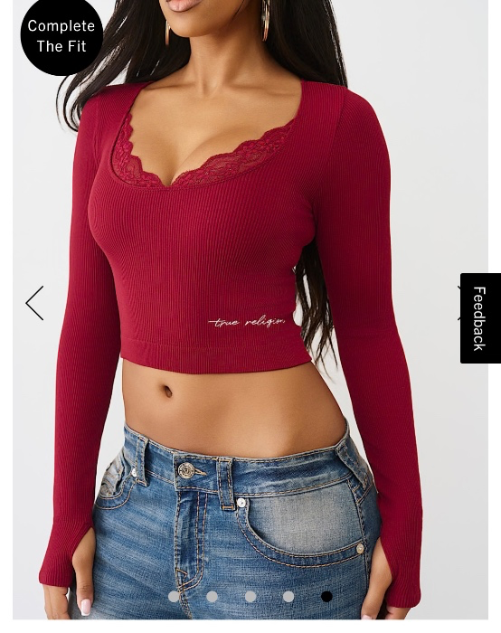 SEAMLESS LACE LONG SLEEVE