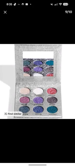 Adriana Nichole Cosmetics I AM EVERYTHING PALETTE All Shimmers Edition 9-pan Eyeshadow Palette with 6 Chameleon Pigments & 3 Matte Shades for Radiant Makeup