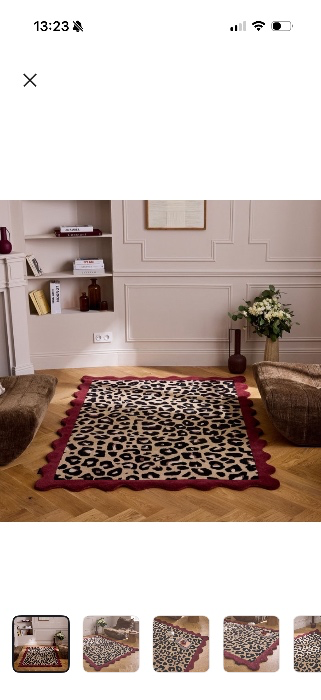 Tapis fait main en laine léopard AME FAUVE