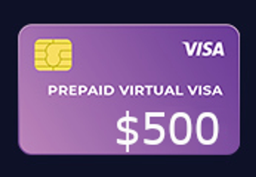 Prepaid Virtual VISA $500