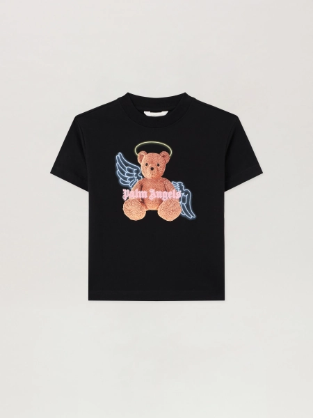 PALM ANGELS Bear Angel Graphic T-shirt - Kids Girl Clothing Nero/black 8 8