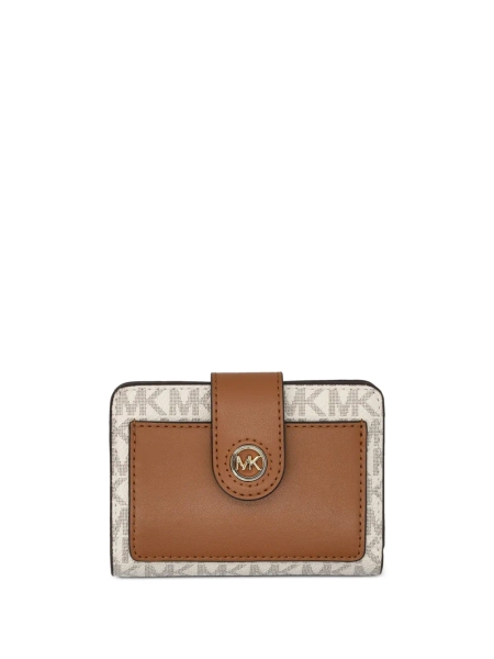 Michael Michael Kors small logo-print wallet - Neutrals One Size