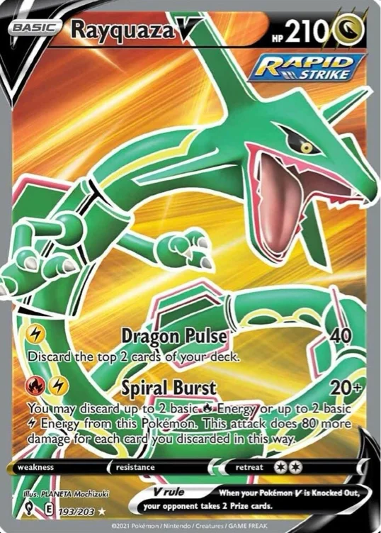Rayquaza V Evolving Skies 