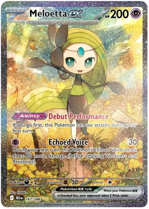 Meloetta EX SIR Black Bolt 