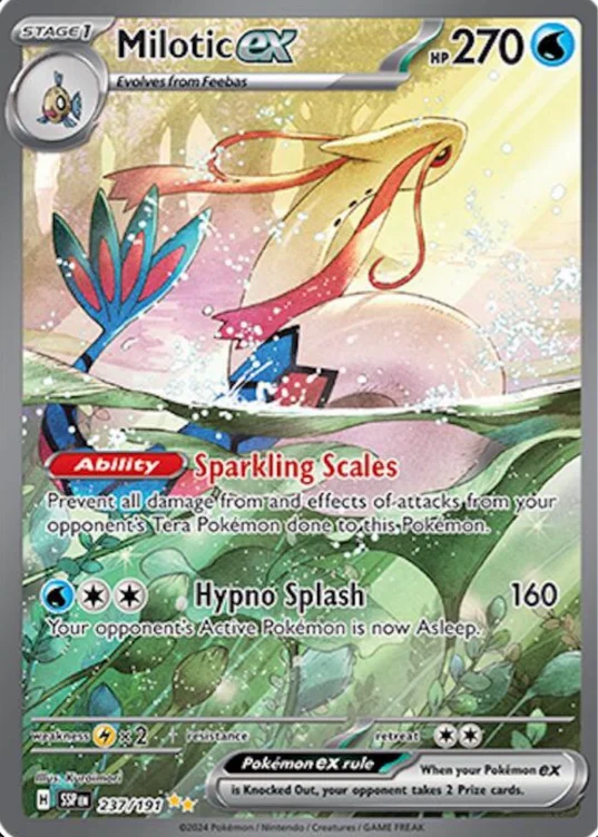 Milotic EX SIR Surging Sparks 