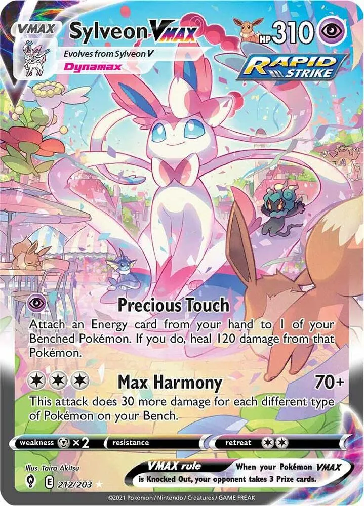 Sylveon VMax Alt Art Secret - Evolving Skies