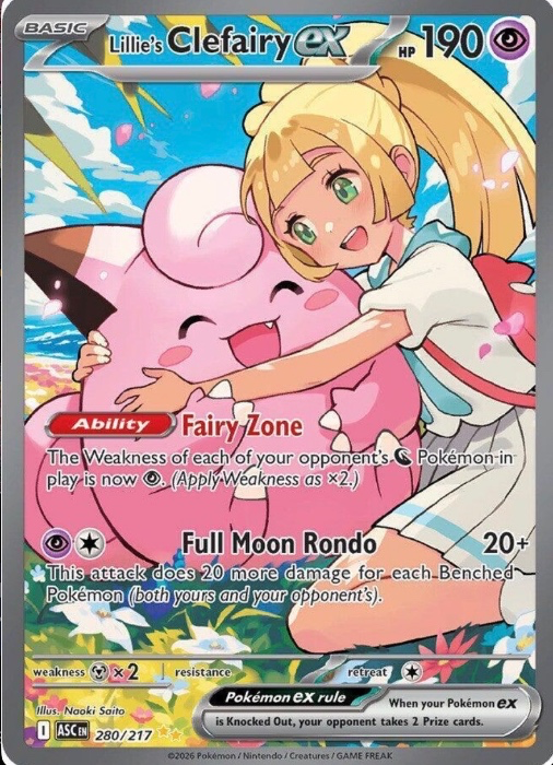Lillie’s Clefairy EX SIR Ascended Heroes
