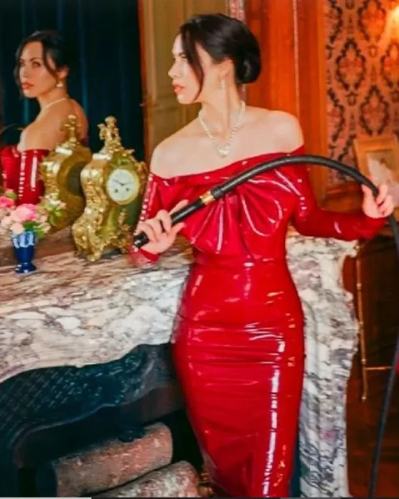 Latex Ribbon Gown