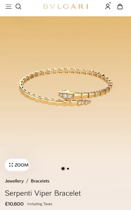 Bvlgari Serpenti Viper Bracelet.
