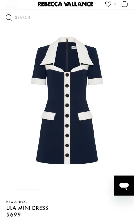 Rebecca valance dress in size 4 extra small.