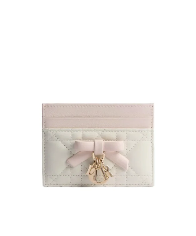 lady dior card holder