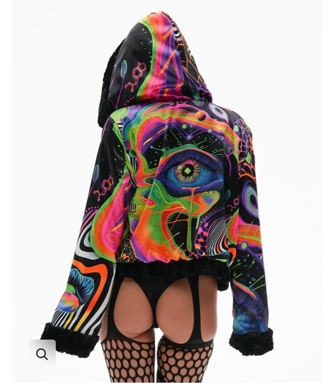 Drip 'n Dose Reversible Faux Fur Jacket