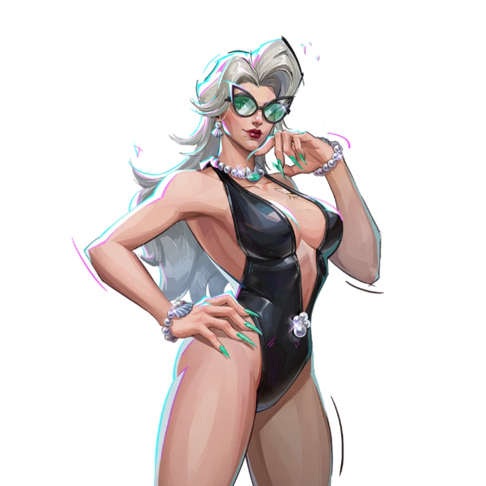 Marvel Rivals Black Cat Swimsuit 