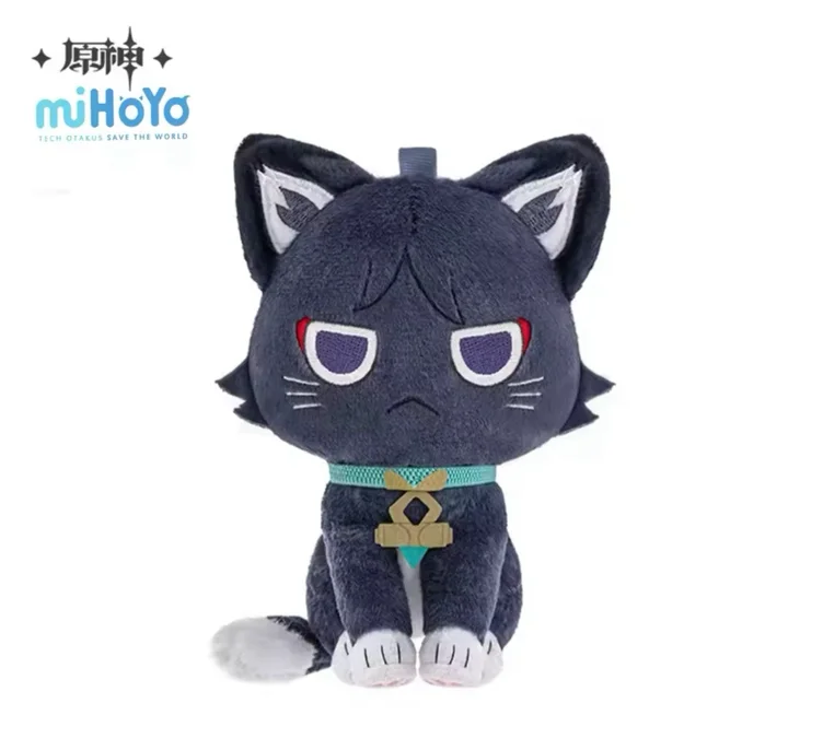 [Genuine] Wanderer Fairytale Cat Plush Pendant Game Genshin Impact Meow Cartoon Dolls Anime Cosplay Pillow Xmas Gifts Original