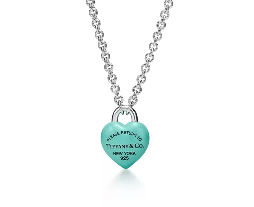 Return to Tiffany® Full Heart Pendant in Sterling Silver with Tiffany Blue®