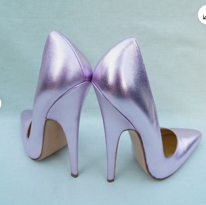 Pearlescent Pink High Heel Stiletto Shoes