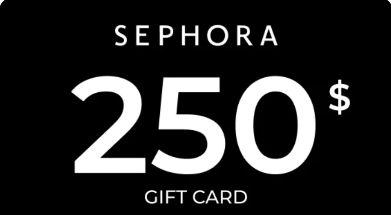 Sephora gift card $250