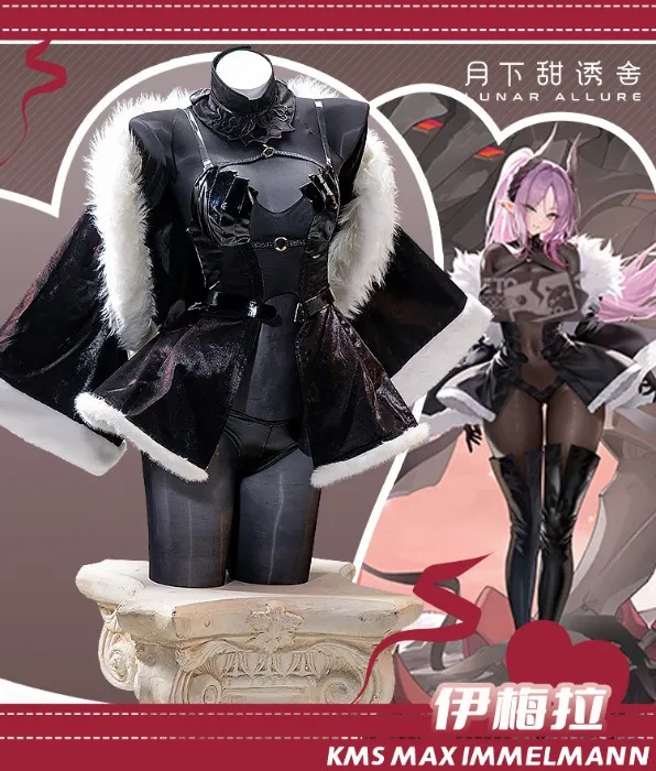 Under the moon, sweet temptation, Max Immelmann Azur Lane Cosplay