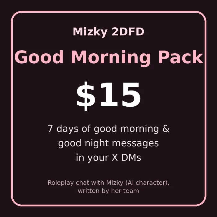 🌸 Good Morning Pack · 7 days with Mizky (2DFD)